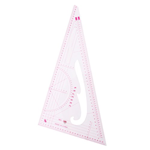 MagiDeal Lineal 4 verschiedene Stil Komma Linie Gerade Französisch Kurven lineal Satz Zeichnung Für Schneiderei – Farbe 1, 10pcs - 9