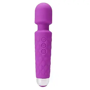 Krupakar Wand Massager with 10 Magic Vibration Modes Personal Handheld Rechargeable Waterproof Mini Massager Machine for Women & Men - Multicolor