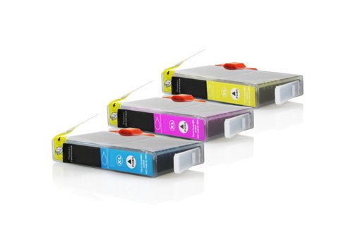 Inkadoo® XL Tinte passend für HP DeskJet D 5400 Series ersetzt HP 364 CB323EE - 3x Premium Drucker-Patrone Kompatibel - Cyan, Magenta, Gelb - 3 x 15 ml