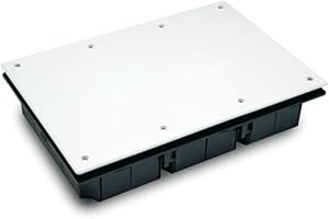 FAMATEL - Cajas empotrar registros ICT IP30 | ICT RTR TB+RDSI | Tapa con tornillos | 300x500x60 | Blanco y negro