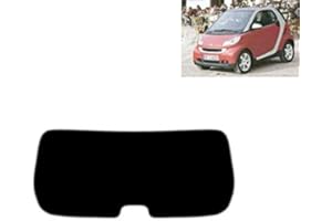 TINTCOM.COM Láminas Solares para Tintar la Luna del Coche-Smart Fortwo Coupé 3-Puertas 2007-2010 Luna Trasera (05% Super Negro)