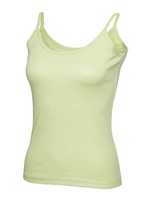 MAKZ Uneek clothing Women's Cotton Strap Camisole Lime Small
