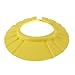 YKS 1 PCS Adjustable Soft Baby Kids child Children Shampoo Bath Shower wash hair Waterproof Eye Shield Cap Hat Shield sun cap Tub Bathtub Visor for Toddler (Yellow)