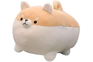 MAOMOTO Shiba Inu Peluche pour chien 40 cm Anime Corgi Kawaii Oreiller doux en peluche Shiba Inu Oreiller en peluche pour chien Shiba Inu