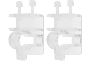 Taicols 2Pcs Clip De Fixation De Tuyau D'Aquarium,Clips de Fixation Souples - en Acrylique Transparent Clip de Fixation pour Pince Titulaire Pince de Fixatio Tuyau de Tuyau Acrylique