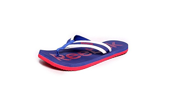 reebok blue slippers