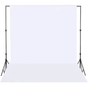 Boltove 8 x 14 ft White Screen Backdrop, Chromakey Photo Backdrop Seamless Muslin Cloth Fabric for Recording, Photography Studio, Steaming, Zoom Meeting