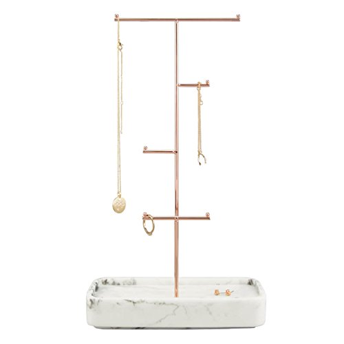 Preisvergleich Produktbild Stackers by LC Designs Schmuckbaum, zum Aufhängen von Schmuck White Marble