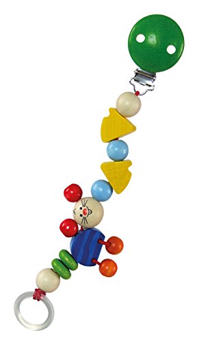 Hess Wooden Baby Toy Pacifier Mice Chain Clip