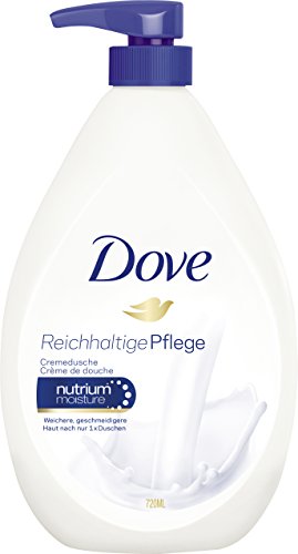 Dove Cremedusche Reichhaltige Pflege, Duschgel Pumpspender, 2er Pack (2 x 720 ml)