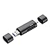 Produktbild USB 3.0 kartenleser, Hotott SD/TF Externe kartenlesegeräte,USB C OTG Adapter unterstützt SDXC, SDHC, RS-MMC, Micro SDXC/SDHC/SD,UHS-I Karte,2 in 1 Card Reader für MacBook Pro,Huawei Mate 20 usw