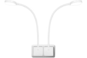 ‎ENUOTEK ENUOTEK 4W LED Bett Nachttischlampe Steckdose Lampen, LED Steckerleuchte Wand Leselampe Dimmbar Touch Weiß, 350Lm für Schlafzimmer Beleuchtung, 2er Pack