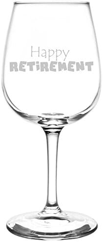 Happy Retirement Engraved Wine Cup Wine Taster Glass Gifts for Women Men Party Decorations