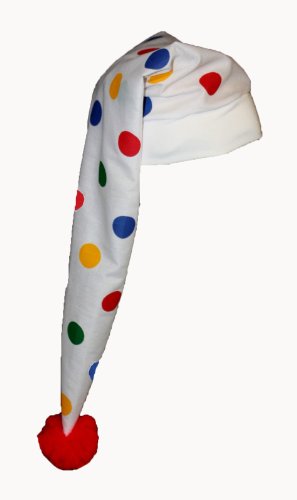 CIN Children in Need Pudsey Spot Wee Willy Winky Novelty Hat Victorian Night Cap Fun Raising Fancy Dress