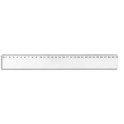 JPC Créations 950345 Règle plate 30 cm Transparent