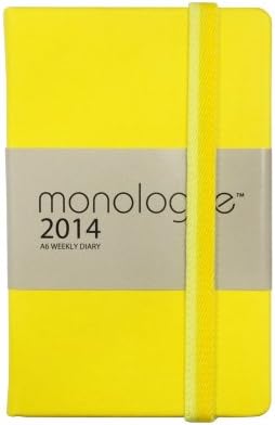 Grandluxe Monologue Diary 5.5-Inch x 3.5-Inch, Yellow (701161)