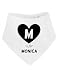 Heart Letter Is For Name Personalised Bandana Baby Bib