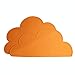 Produktbild Ciaoed Silikon Platzset Wolke Geformte Potholder Wasserdicht Platzdeckchen Für Kinder 47,5 x 27 x 0,3 cm 2 Pcs (Orange)