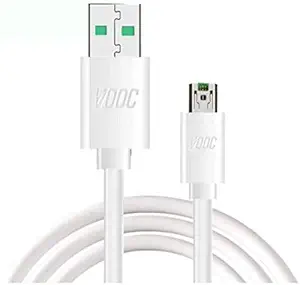 MYVN 5V/4A Compatible Vooc SuperFast Data Sync Charging Cable for Oppo F9 F9 pro Oppo F11 Pro & All Oppo Smartphone -White