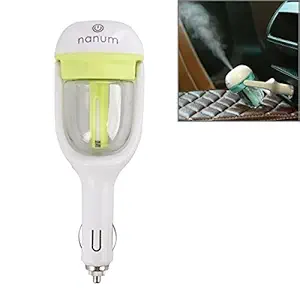 WorldCare 50Ml 180 Degree Rotation Aromatherapy Air Purifier Humidifier With Light Only For 12V Car Auto (Green)