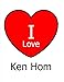 Produktbild I Love Ken Hom: Large White Notebook/Journal for Writing 100 Pages, Ken Hom Gift for Women and Men