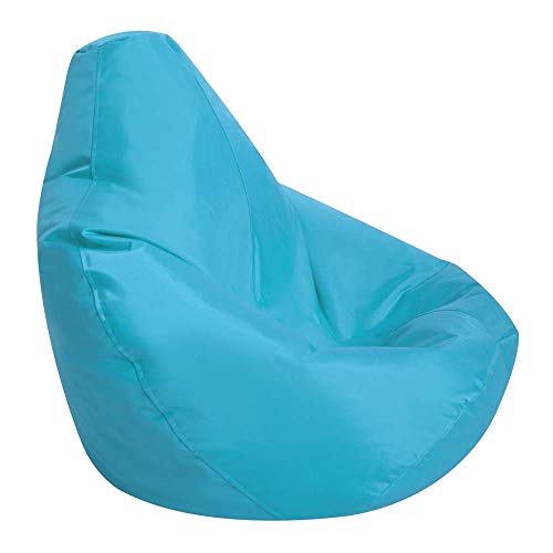 Hi-BagZ Kids Puf de niños Juegos Silla - Puf para niños (Resistente al Agua) Color Azul