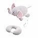 Price comparison product image HOWADE Elephant Convertible Neck Pillow, U-Shaped Deformation Travel Pillow Multifunctional Soft Elephant Stuffed Plush Toy