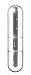 Flo Refillable Fragrance Atomiser, Silver with crystals 4.7 ml