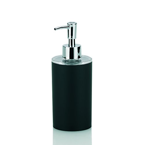 Kela 390100, Badset, 3-tlg., 1 Seifenspender/ 2 Becher, Kunststoff, Farbmix, Dark, Schwarz - 2