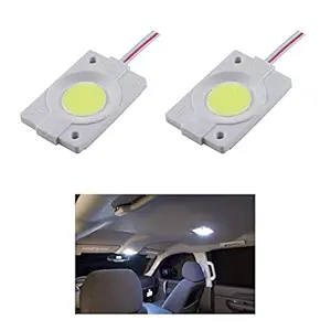 BKN LED Light for Cars Interior COB Roof Light Bright 12Volts DC universal for all cars (Set of 2)