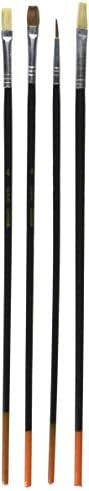 Great American Marketing Studio 5 Artist and Hobby Brushes, Set of 4 (BA-30504)