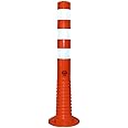 RACO Traffic Safety 75CM Delineator Post | Reflective Flexible Guide Post Red | Impact Resistant Channelizer Post