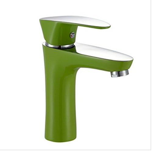 Lcoaung All Copper Semi Spray Paint, Semi Chrome Baking Paint, Single Single Hole Hot And Cold Tap, Basin Faucet