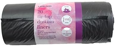 20 Lakeland Tie Top Dustbin Liners 110L