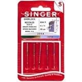 agujas overlock singer 14sh754 Pistón plano. 5 original Singer Overlock 14U coser agujas 2054 grosor 70/10 y 90/14