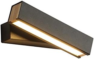 XYDM LED Wall Lights Solid Wood Acrylic Adjustable Beam Angle FOr Corridor beGPoom ChilGPen's Room Bedside Lamp , Black