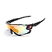 Produktbild Sportsonnenbrille Wassersport Sportbrille Mit Wechselgläsern Männer Und Frauen Brille Polarisierten Sonnenbrillen Outdoor Reitbrille Fünf Teiliger Anzug Bright Black Red Nail Damen Herren