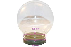 ‎SNOWGLOBE FOR YOU - DO IT YOURSELF Bastel-Schneekugel Ersatzglas | DIY Ersatzglas | Schneekugel reparieren | 150mm Durchmesser | 40021