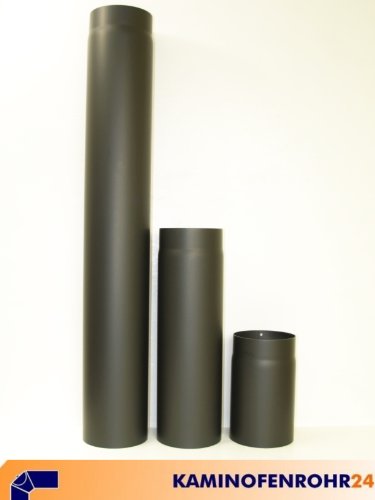 raik Abgassysteme Rauchrohrbogen drehbar 0° – 45°, Größe:150 mm;Farbe:schwarz - 2