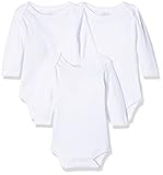 Hochwertige langarm Bodies im praktischen 3er Pack in Interlock Qualität. Die weiche und elastische Qualität überzeugt mit einem angenehmen Tragekomfort. Ein weit zu öffnender Schlupfausschnitt und praktische Druckknöpfe im Schrittbereich ermöglichen ein bequemes An- und Ausziehen und einen schnellen Windelwechsel. Schadstoffgeprüft nach Oeko-Tex-Standard 100 Klasse 1 (Prüfnummer: 11.0.86164 Hohenstein).