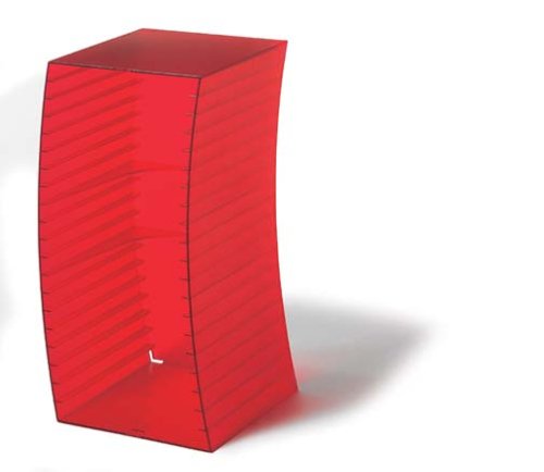 Preisvergleich Produktbild Koziol CD Box SWING transparent rot