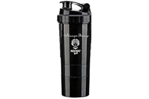 ADHOC SPORT shaker coctelera de proteinas (negro)