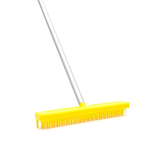 Lantelme Fransenkamm / Teppichkamm Kunststoff mit Aluminium Stiel 3806 - 2