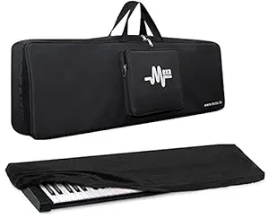 Mexa compatible with yamaha PSR-E453 / E463 keyboard bag padded quality with dust cover.