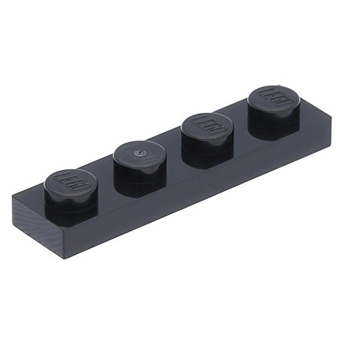Preisvergleich Produktbild 5 x LEGO® Platte 1 x 4 Schwarz