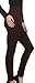 Sakkas 200TX Warm Cable Knit Fleece Lined High Waist Leggings - Coffee - One Size Plus
