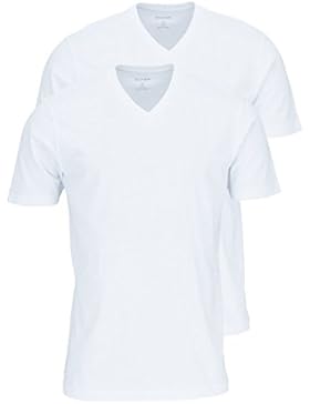 OLYMP Herren T-Shirt Doppelpack V-Ausschnitt