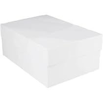 Novacart SCATOLE TORTE QUADRATE CM 45X45 H 10 COLORE BIANCO LUCIDO PZ 25 | Acquista su Arte Bianca
