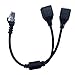 Produktbild Morza RJ45 8P8C Netzwerk 1 bis 2-Port-Ethernet-Kabel-Adapter-Splitter Stecker auf 2 weiblich LAN High Speed Cord