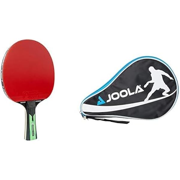 Atemi Housse De Raquette De Ping-pong – Étui Pour 1 Raquette + 3 Balles, Ultra-fin, Rembourré, Fermeture éclair, Gris/bleu